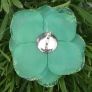 Green Rose Fabric Corsage Flower Image 2