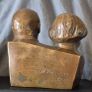 Vintage soviet russian bust of Vladimir lenin / Karl marx Image 2