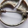 Vintage 925 Sterling Silver Celtic design  brooch Image 6