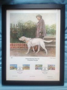 Guernsey International Year for Disabled People (Guide Dog) Limited Edition Lithographed Print