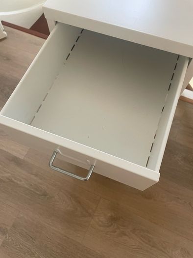 white filing cabinet