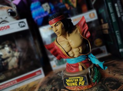 Shang Chi ! Masters of Kung Fu ! 6 inch Bust ! Limited to 2500 Pieces Worldwide ! Marvel Universe ! 2003 ! by Diamond Select !