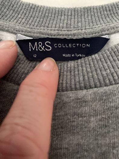 Ladies grey sweatshirt size 12