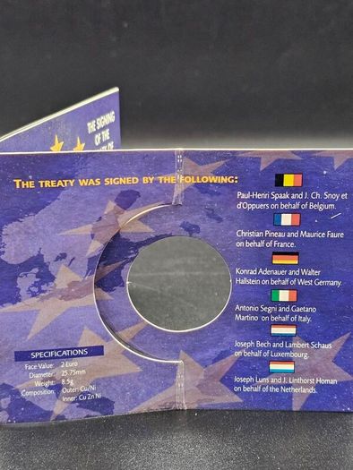 Ireland 2 Euro Treaty of Rome 50th Anniversary Coin Set Official Mint Pack