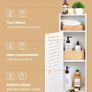 Waterproof Bathroom Cabinets, Storage Accessories Floor Standing Cabinet for Bathroom,Furniture for Bedroom Kitchen Hallway,Storage Cupboard Unit Image 5