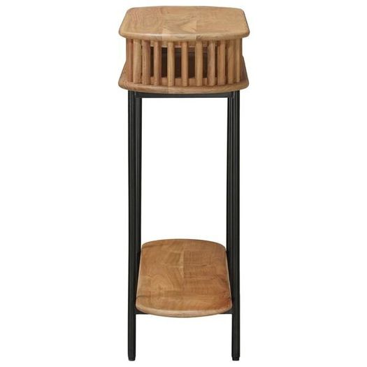 Handmade End Table Teak Brown