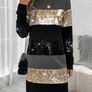 Striped Sequin Long-Sleeve Dress SHEIN Size S / EU 36 Image 4