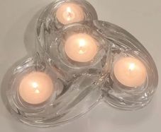 Killarney Crystal "Calypso" Tealight candle holder
