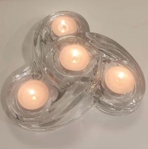 Killarney Crystal "Calypso" Tealight candle holder