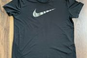 Ladies Sportswear Black Nike Dri-fit Top: Medium