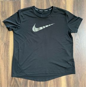 Ladies Sportswear Black Nike Dri-fit Top: Medium