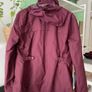 Forclaz women's 3-in-1 hiking rain jacket burgundy Image 2