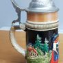 German Beer Stein Pewter Lid Vintage Made in Germany Image 3