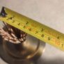 Small Brass Pot  Toothpick Set on on small brass trey. Image 3