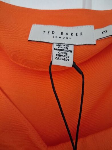 Ted Baker Bethhie Skirt - Orange - Size 3 UK 12 - BNWT RRP 155