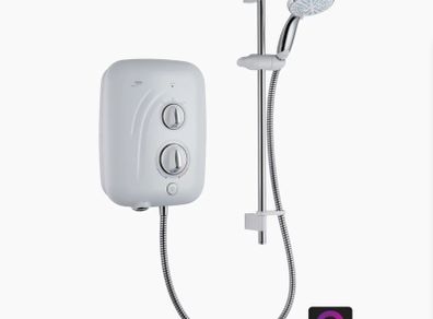 New Mira Elite Se White/chrome 9.8kw Silent Pumped Electric Shower