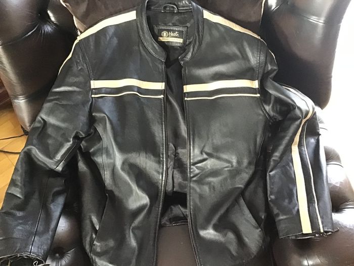 Heeli mens genuine leather jacket