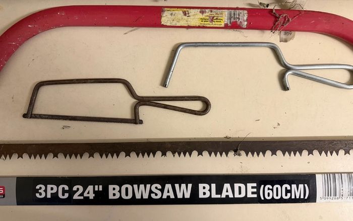 Bowsaws and Hacksaws and Spare Blades