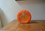 Auriol Quartz Clock In Amazing Orange Colour