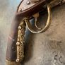 FINE REPLICA OF 18 th Century OTTOMAN Flintlock Pistol, horn inlay,non firing. Image 5