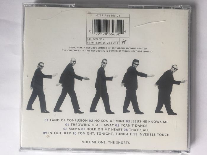 Genesis [1992] Live: The Way We Walk (Volume One: The Shorts) (CD Album)