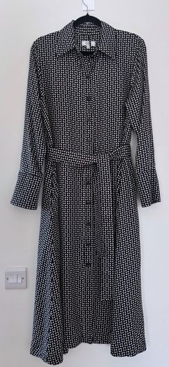 COS  Printed Belted Midi Shirt Dress