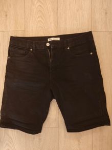 Zara men black shorts regular fit waist size 32