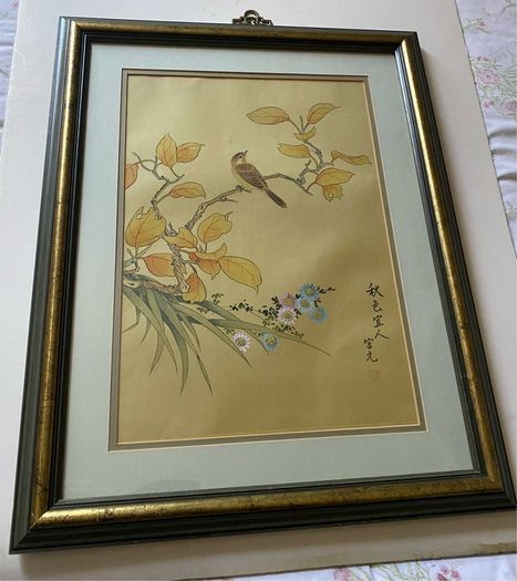 painting Vintage Chinese Gongbi painting on silk