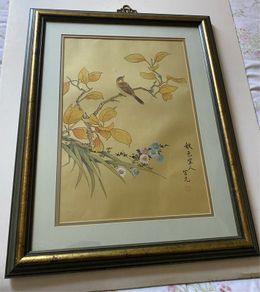 painting Vintage Chinese Gongbi painting on silk