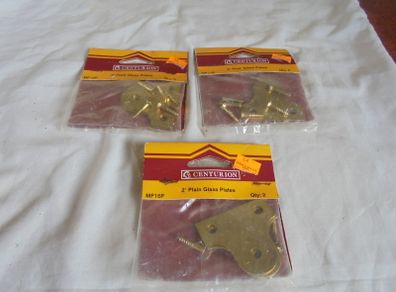 "Centurion" 2inch Plain Brass Plates  x 3for Sale