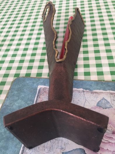 Heavy copper unique candle holder