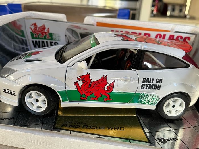 Ford Focus RS WRC 02 Wales 1/18 Burago extremely rare