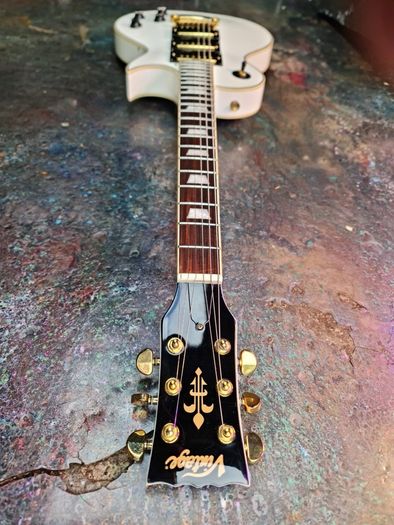 vintage brand les paul white and gold