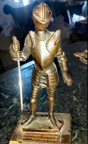 Antique bronze statue