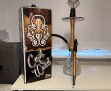 Octopuz Capt. Wood Hookah / Shisha - Wooden & Stainless Steel