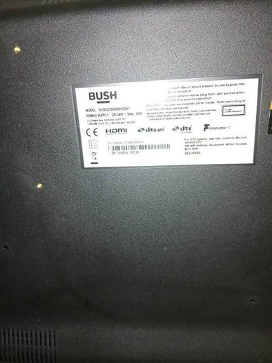 32" bush TV with dvd slot
