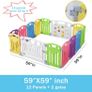 Baby Playpen Kids Activity Centre Safety Play Yard Home Indoor Outdoor New Pen (Multicolour, Classic Set 14 Panel) (Multicolour 14 Panel) Image 2