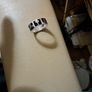 sterling black and silver ring Image 2