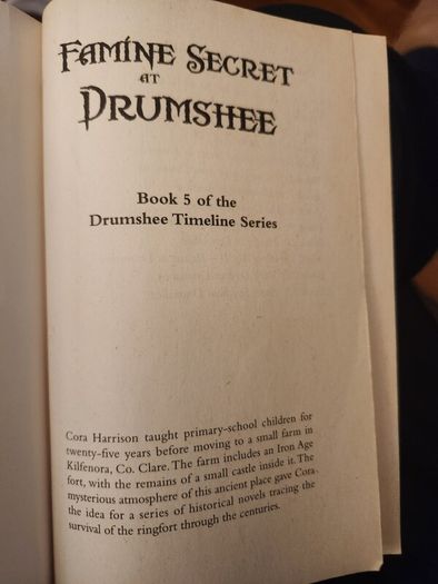 Famine Secret At Drumshee. By Cora Harrison. Paperback In Good Condition.