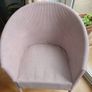 Soft pink Lloyd loom chair Image 2