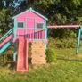 Treehouse, 2 swings, climbing frame and slide Image 6