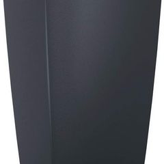 Self Watering Planter Large Garden Flower Plant Pot Indoor/Outdoor Floor Planter with Drainage Hole and Plant Substrate Poly Resin H75 L40 W40 cm Slate