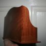Vintage Letter Holder Handmade Wooden Paper Rack with Moorish Brass Inlays Office Desk Organiser 10,4" x 4" H-7" Image 8