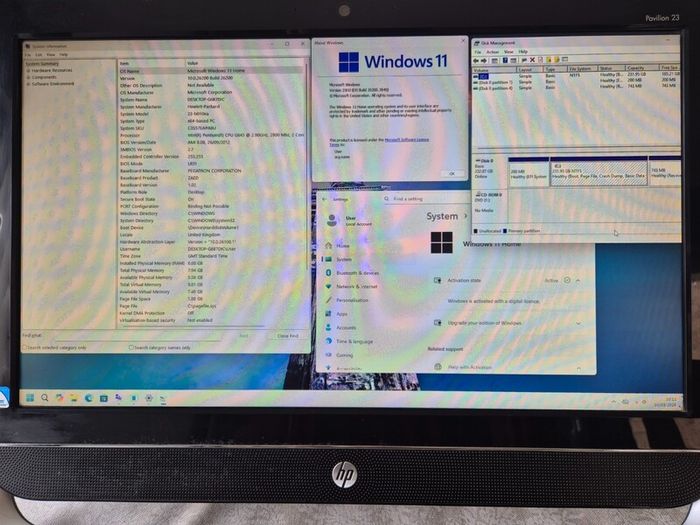 Windows 11 AiO PC computer - 23 screen 8gb ram 256gb SSD DvD - Kids School Office  ++FREE DELIVERY++