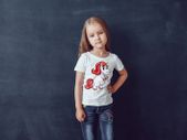 Cute Unicorns Printed Girls T-shirt Tee Top Shirt Birthday Girl Tee Unicorn Tshirt
