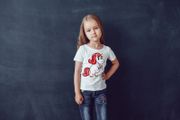 Cute Unicorns Printed Girls T-shirt Tee Top Shirt Birthday Girl Tee Unicorn Tshirt