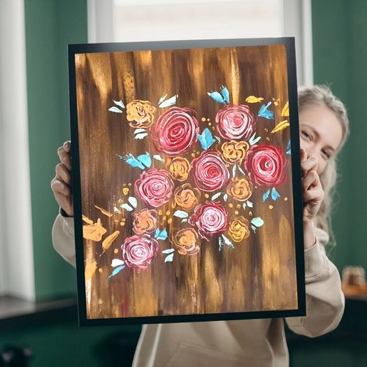 Original hand painted picture on canvas.