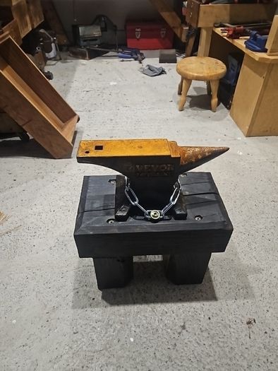 anvil on stand