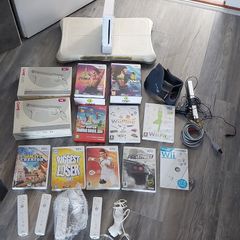 Nintendo Wii with games and loads of accessories.