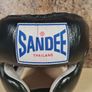 Sandee Closed Face Head Guard Black White Size Medium Image 3